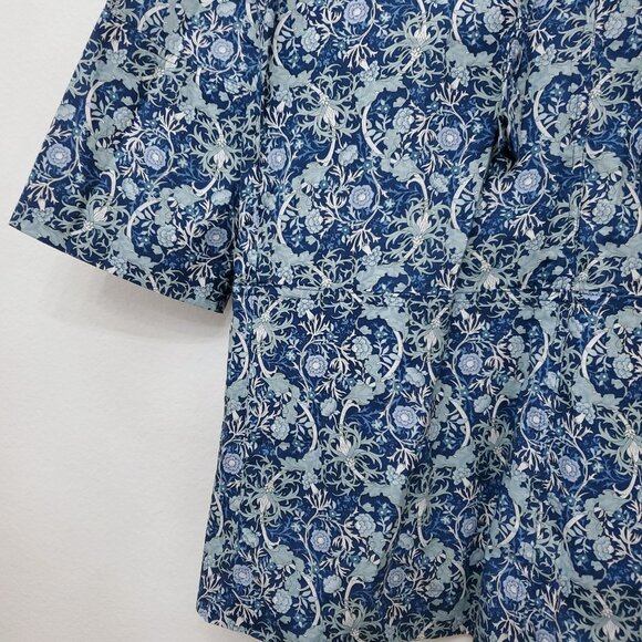 Hyacinth House Long Sleeve Blue Carrington Collared Mini Dress Size XS - Picture 7 of 16